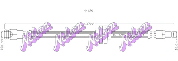 Flexible de frein KAWE H4691