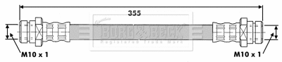 Flexible de frein BORG & BECK BBH6333