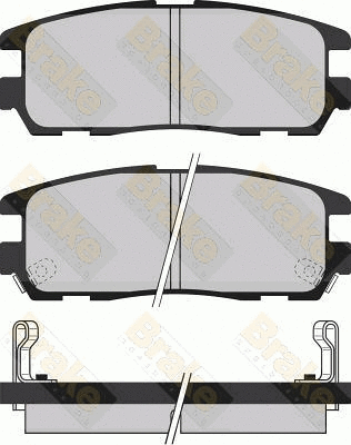 Kit de plaquettes de frein, frein à disque Brake ENGINEERING PA1031