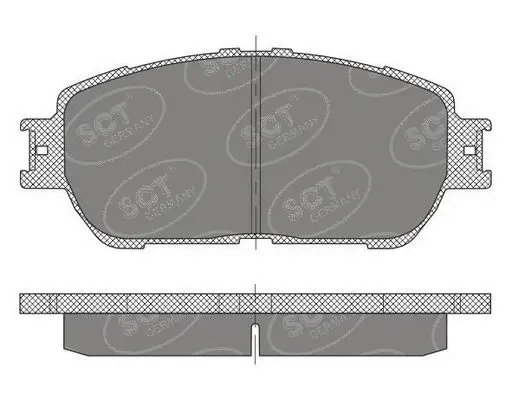 Kit de plaquettes de frein, frein à disque SCT - MANNOL SP 474 PR