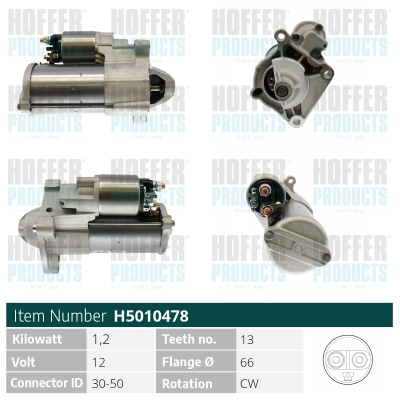 Démarreur HOFFER H5010478