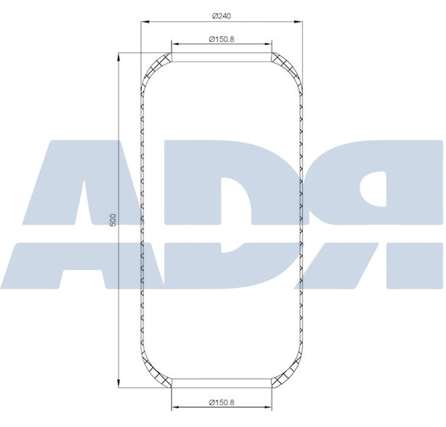 Soufflet de suspension, suspension pneumatique ADR 51212250