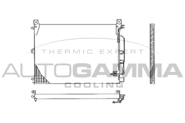 Condenseur, climatisation AUTOGAMMA 102829