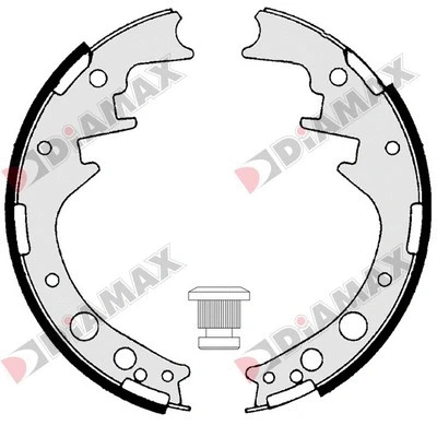 Jeu de mâchoires de frein DIAMAX N01240