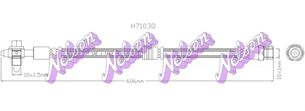 Flexible de frein KAWE H7103Q