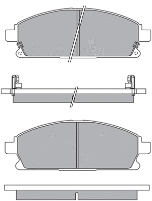 Kit de plaquettes de frein, frein à disque AISIN ASN-2203