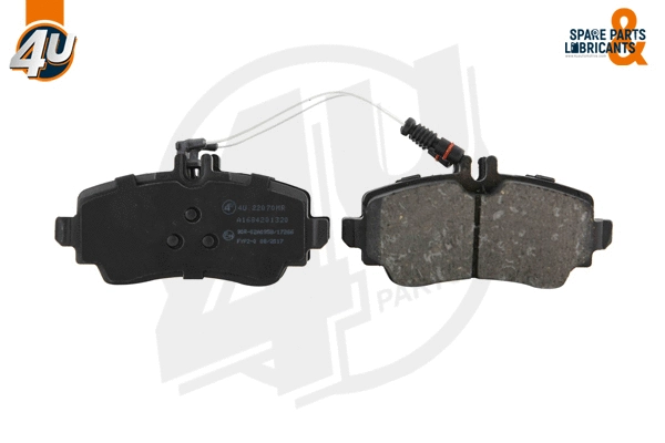 Kit de plaquettes de frein, frein à disque 4U Autoparts 22070MR