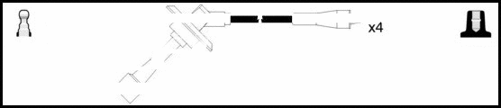 Kit de câbles d'allumage LEMARK HOES988