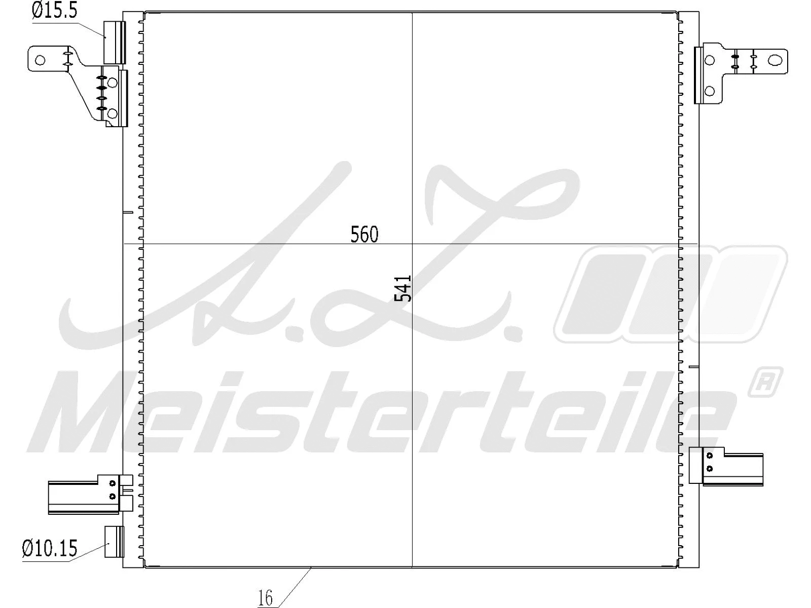 Condenseur, climatisation A.Z. Meisterteile AZMT-45-030-1270