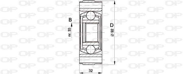 Jeu de joints, arbre de transmission OPEN PARTS CVJ5401.20