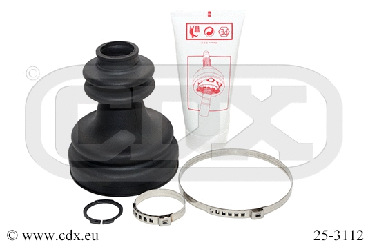 Jeu de joints-soufflets, arbre de commande CDX 25-3112