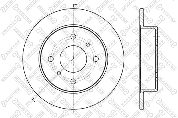 Disque de frein STELLOX 6020-2229-SX