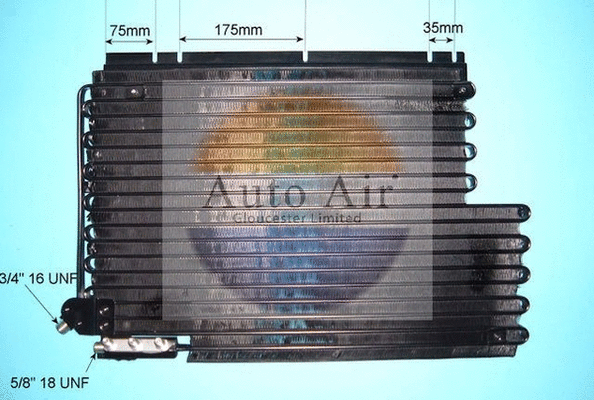 Condenseur, climatisation AUTO AIR GLOUCESTER 16-6541