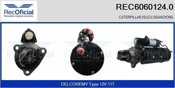 Démarreur RECOFICIAL REC6060124.0
