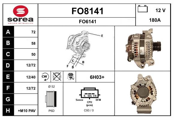 Alternateur SNRA FO8141