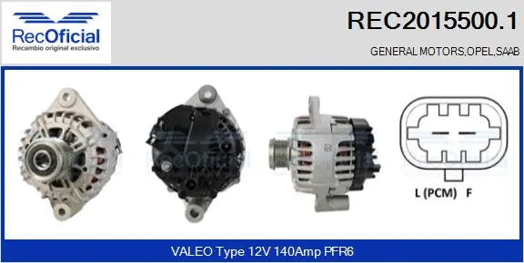 Alternateur RECOFICIAL REC2015500.1