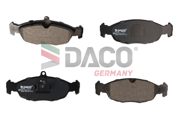 Kit de plaquettes de frein, frein à disque DACO Germany 323609