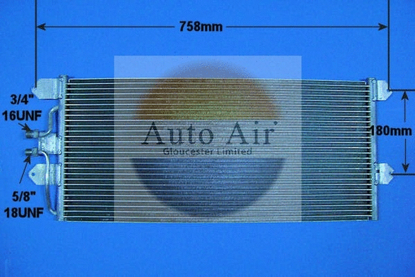 Condenseur, climatisation AUTO AIR GLOUCESTER 16-1030