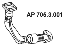 Tuyau d'échappement EBERSPÄCHER 705.3.001