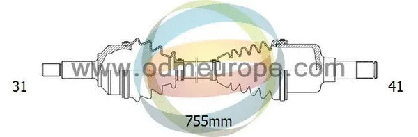 Arbre de transmission 4X4 ESTANFI EST-18-011750