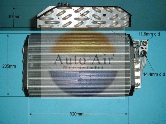 Évaporateur climatisation AUTO AIR GLOUCESTER 21-1212
