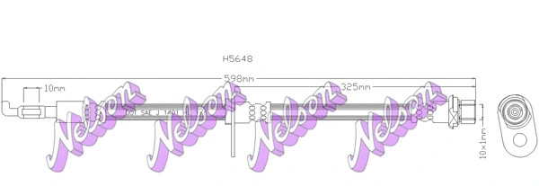 Flexible de frein KAWE H5648