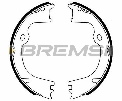 Jeu de mâchoires de frein, frein de stationnement BREMSI GF4962