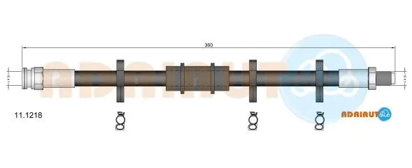 Flexible de frein ADRIAUTO 11.1218