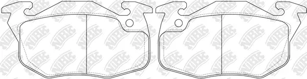 Kit de plaquettes de frein, frein à disque NiBK PN0240