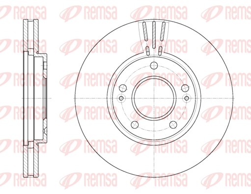 Disque de frein REMSA 6850.10