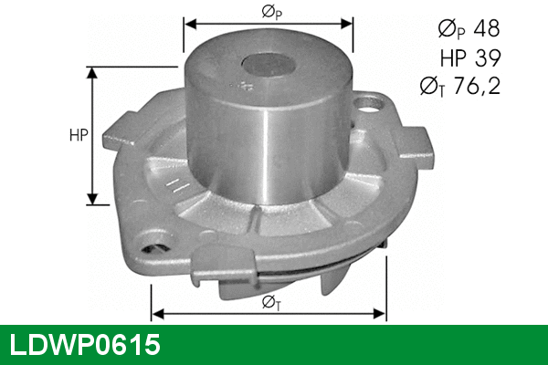 Pompe à eau, refroidissement du moteur LUCAS LDWP0615