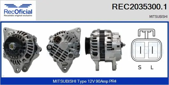Alternateur RECOFICIAL REC2035300.1