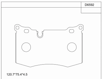 Kit de plaquettes de frein, frein à disque ASIMCO KD6592