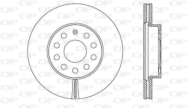 Disque de frein OPEN PARTS BDR2722.20