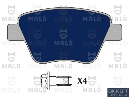 Kit de plaquettes de frein, frein à disque AKRON-MALÒ 1051082