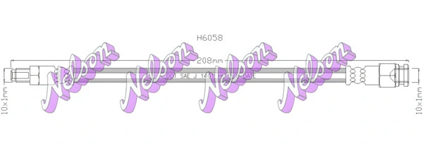 Flexible de frein KAWE H6058