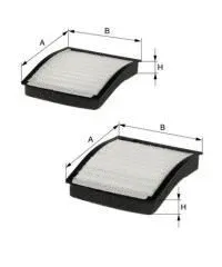 Filtre, air de l'habitacle UNIFLUX FILTERS XC557