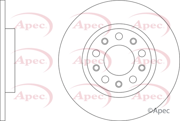 Disque de frein APEC DSK3419