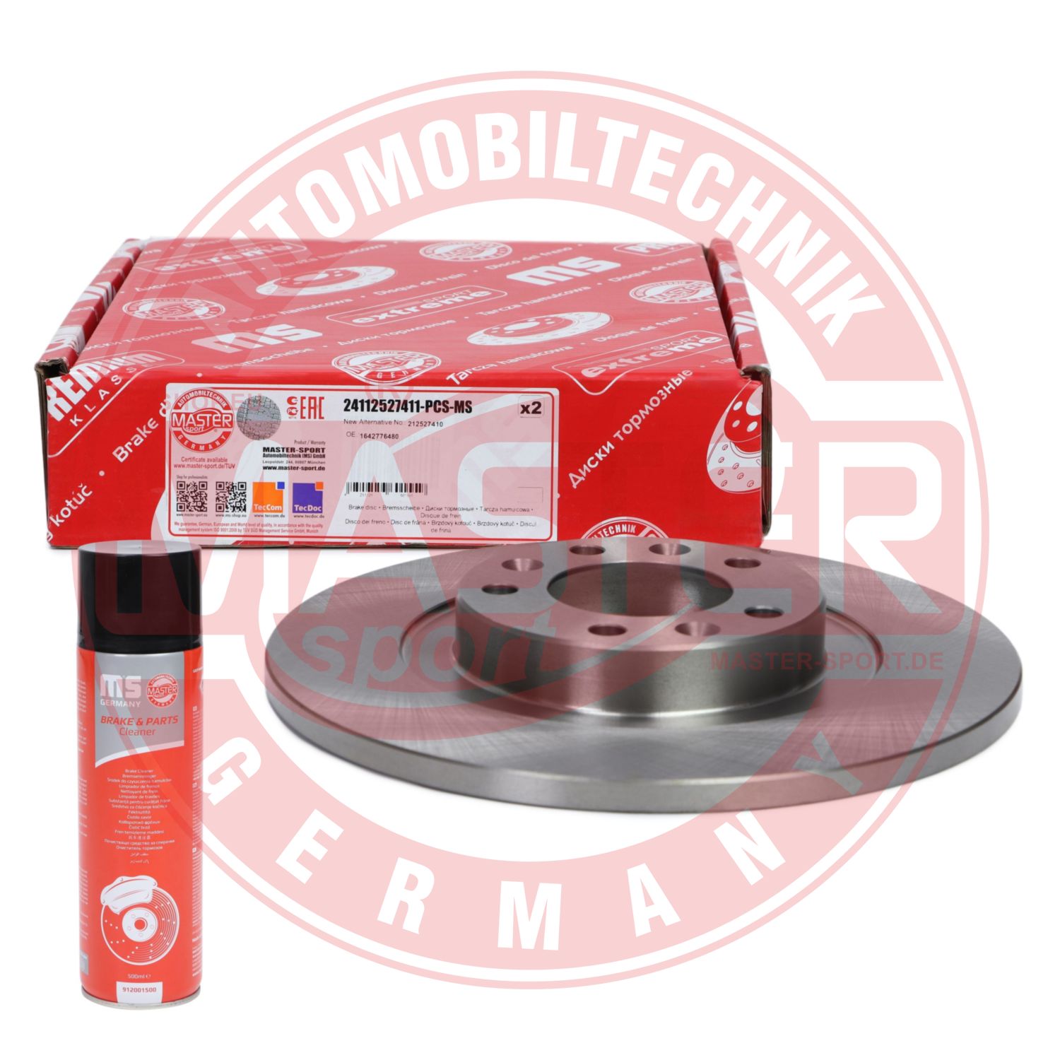 Disque de frein MASTER-SPORT GERMANY 24112527411-PCS-MSP