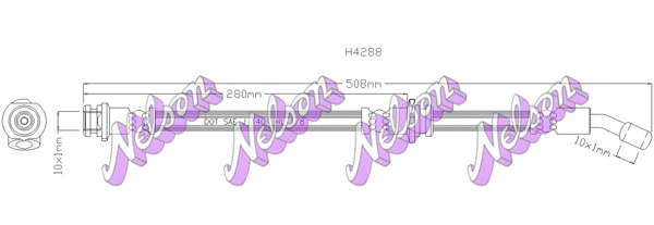 Flexible de frein KAWE H4288