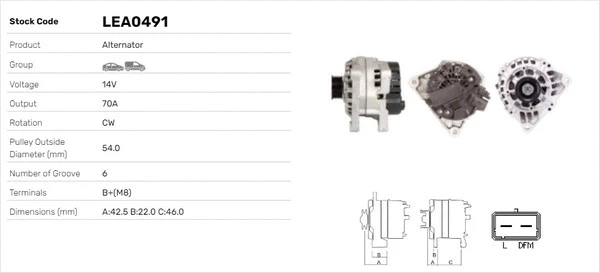 Alternateur LUSA LEA0491