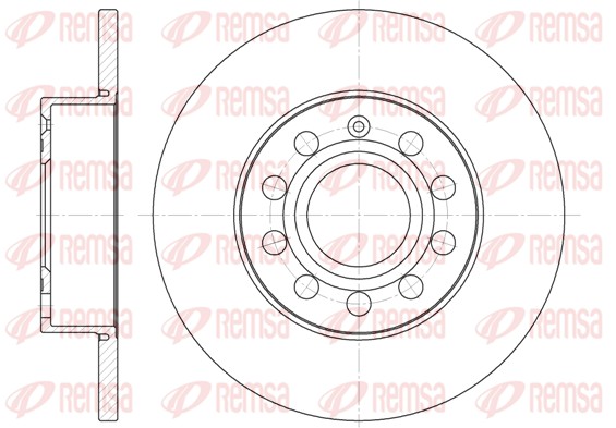 Disque de frein REMSA 6650.00