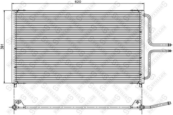 Condenseur, climatisation STELLOX 10-45050-SX