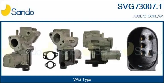 Vanne EGR SANDO SVG73007.1