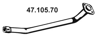 Tuyau d'échappement EBERSPÄCHER 47.105.70