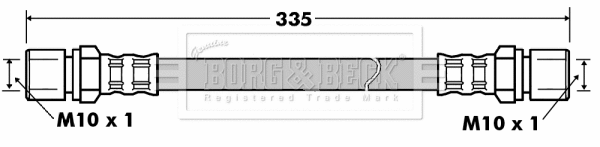 Flexible de frein BORG & BECK BBH7199