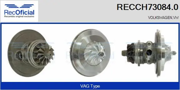 Groupe carter, turbocompresseur RECOFICIAL RECCH73084.0