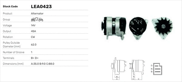 Alternateur LUSA LEA0423