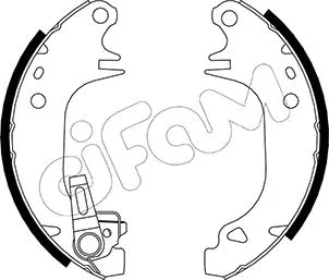 Jeu de mâchoires de frein CIFAM 153-343Y