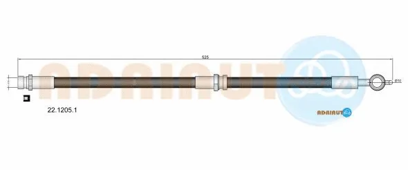 Flexible de frein ADRIAUTO 22.1205.1
